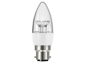 LED BC (B22) CLEAR CANDLE DIMMABLE BULB- WARM WHITE 470 LM 5
